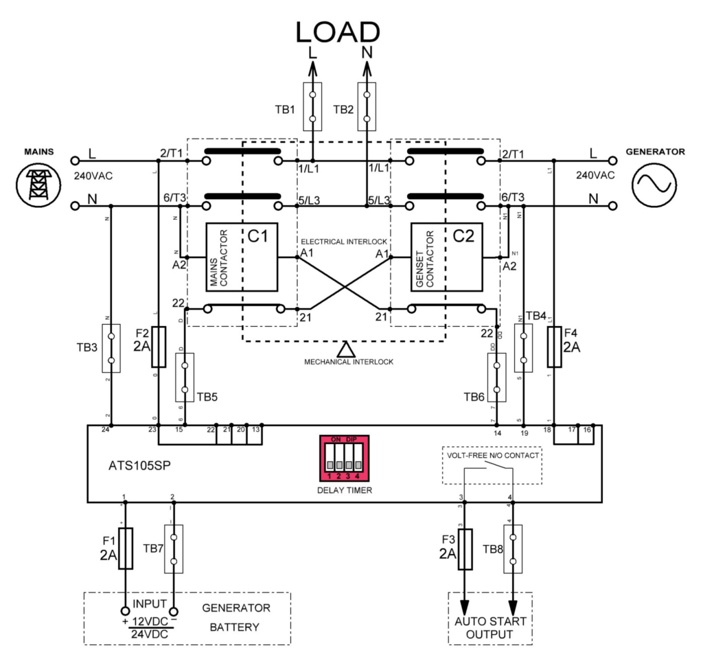 Ts1311 ats control схема